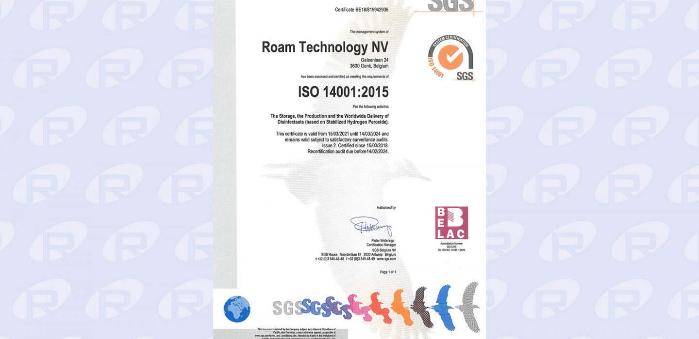 ISO 14001:2015 certification renewed until 2024